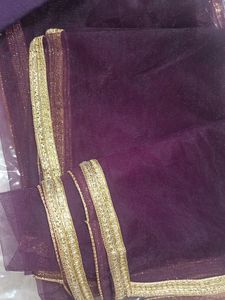 Party Wear New Gown Wine Colour