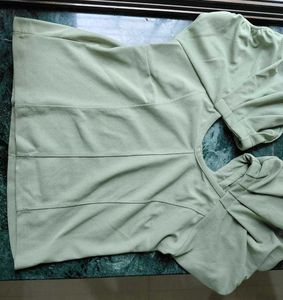 Green Puff Sleeve Top