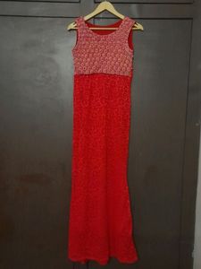 Red Beaded Dress
