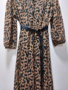 Animal Print Midi Dress
