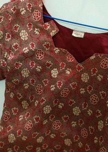 Floral Brocade Blouse