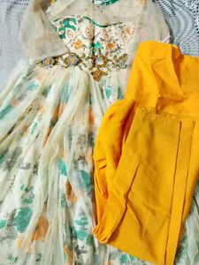 Floral Embroidered Party Gown