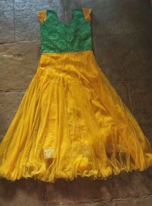Green &amp; Yellow Gown
