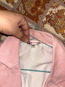 pink blazer