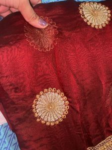 Beautiful Saree With Designer Stiched Blouse