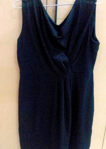 Black Solid Bodycon Dress