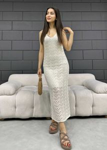 Crochet A-Line Bohemian Maxi Dress