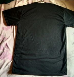 Black Tshirt With Cat Print