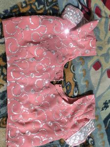 Heavy Sequence Saree With Stitched Blouse