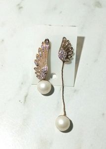 Pearl Wings Earring