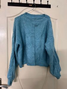 Blue Knit Sweater