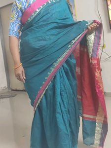 Elegant saree with fall picko not included blouse