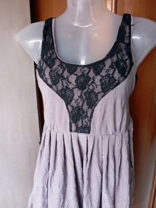 Lace Detail Casual Dress