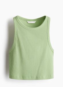 Sage Green Ribbed Tank Top