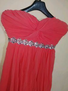 Coral Party Mini Dress