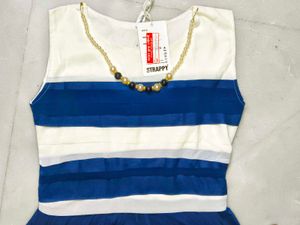 Blue one piece dress for women