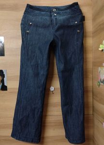 Dark Blue Y2k vintage bell bottom Denim jeans
