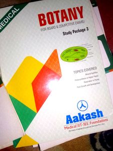 Aakash study package botany for neet
