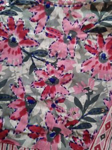 Floral Print Cotton Kurti