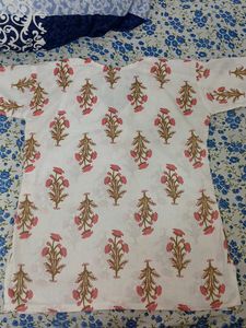 Floral Print Cotton Kurti