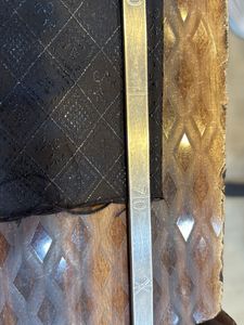 Elegant Black &amp; Gold Brocade Fabric