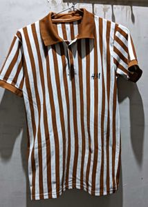 H&M Striped Polo Shirt