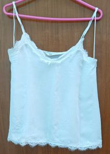 ZARA White Lace Cami Top