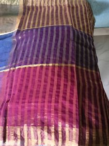 Used MutiColor Kota Saree With Blouse(Stitched)