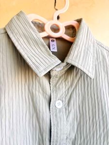 Striped button down shirt