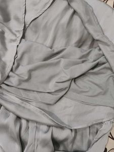 Elegant Silver Mini Dress