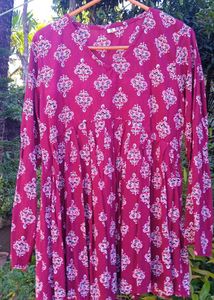 Patterned Casual Dress [ Size- XS ]