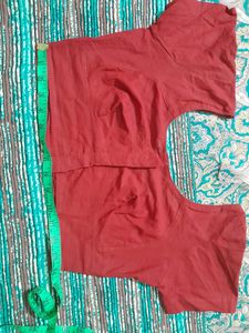 Maroon Choli cut Blouse