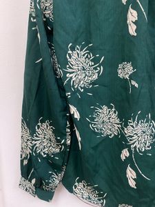 Dark Green beige shirt