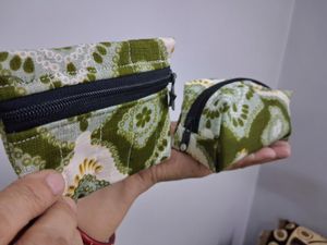Set of 2 Handmade Pouches