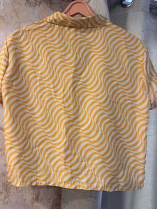 Trendy Retro Wave Crop Top, Bust- 36/34