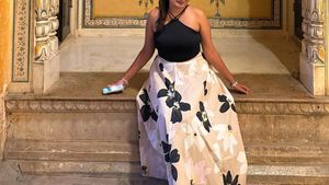 Floral Print Skirt