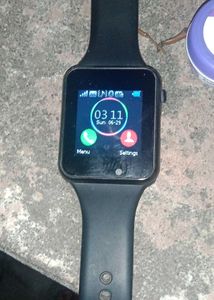 Black Smart Watch Sim Watc Plus 4 K Camera