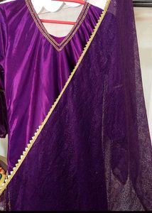 Elegant Purple Kurta Set