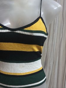 Striped Knit Tank Top