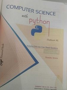 Sumita Arora Class 12th Python