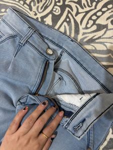 Combo Of Black Jeans And Blue Jean