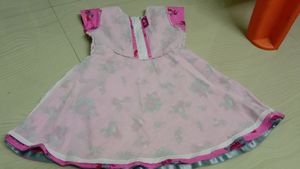Cotton Frock For 2 Year Kid
