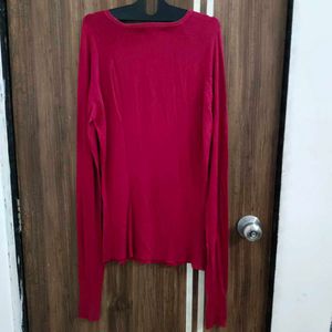 Red Long Sleeve Sweater