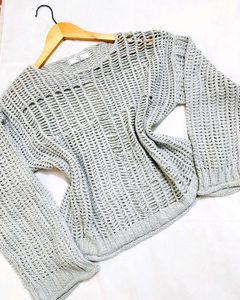Pinterest Crochet Grey Pullover Made In Korea A