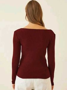 Redamancii heart neck full sleeve top