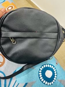 Black Round Bag
