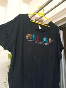 Max Ladies Black T-shirt