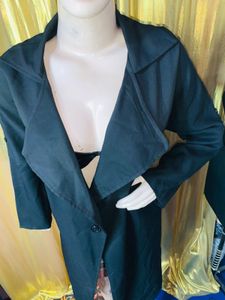 Chic Black Trench Coat