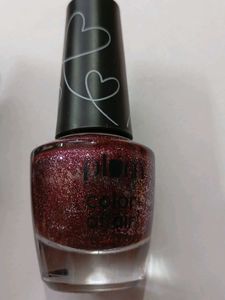 plum glitter nail paint black blaze and cherry