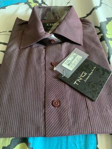 Brand New Wine Colour Formal Shirt